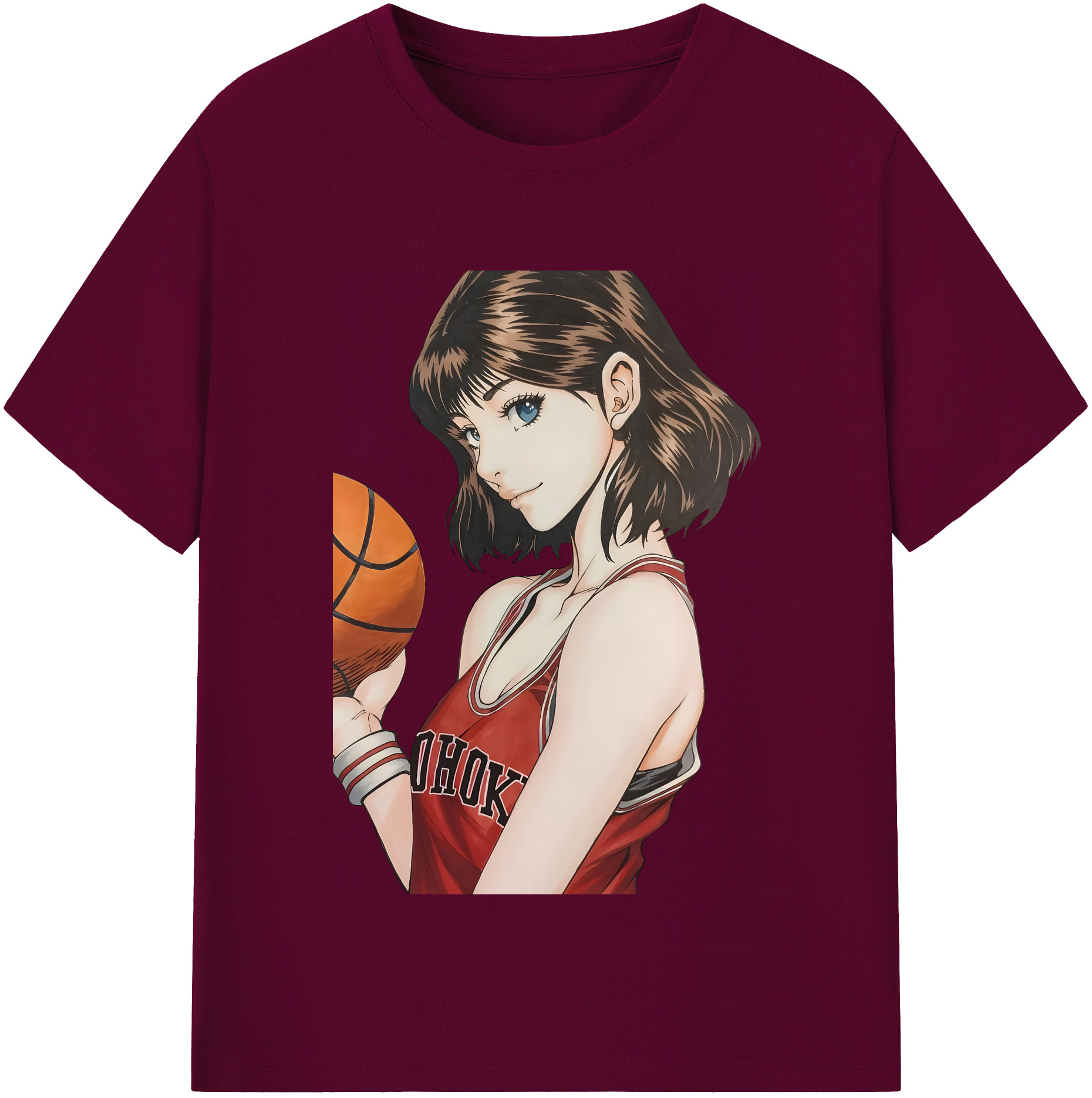 （画像用） SLAM DUNK／スラムダンク レディースカジュアルプリントTシャツ（綿100％）